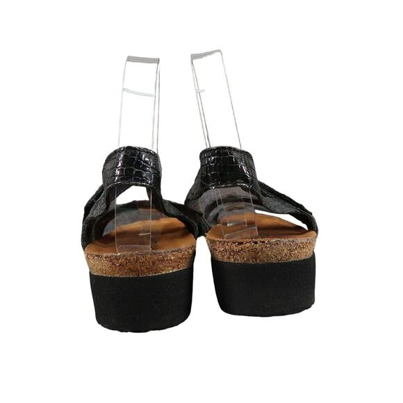 Naot Shoes Womens 40 Sandals Wedge Adjustable Leather Cork Fashion Comfort Kayla - Picture 5 of 15